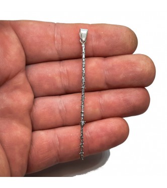 PE001604 Genuine Sterling Silver Pendant Twig Hallmarked Solid 925 Handmade